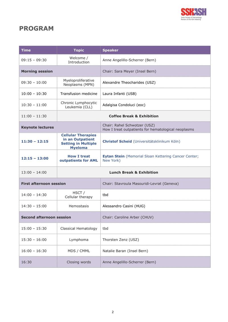 SSH-Review of ASH 2027_Program